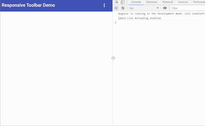Basic responsive toolbar image