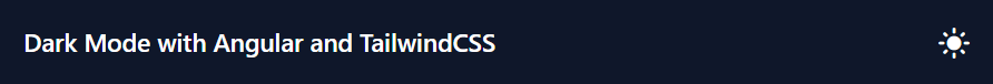 Dark Mode styles enabled in TailwindCSS