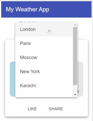Final weather app