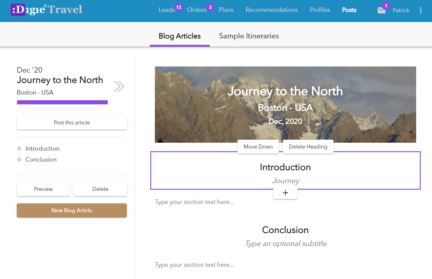 Dynamic Blog Builder
